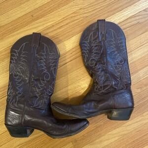 VTG‎ 90s Men's Nocona 3011-30-403 Leather Classic Western Boots 9